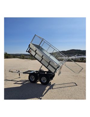 Remolque volquete electrohidráulico de 2 ejes (PTAC 1.600 kg) – DE OCASIÓN