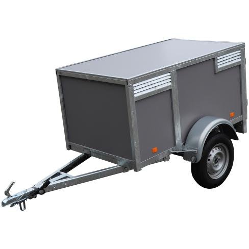 Remorque-3-chiens-gris-BW-Trailers-2.jpeg Remolque para 3 perros BW Trailers - Color gris