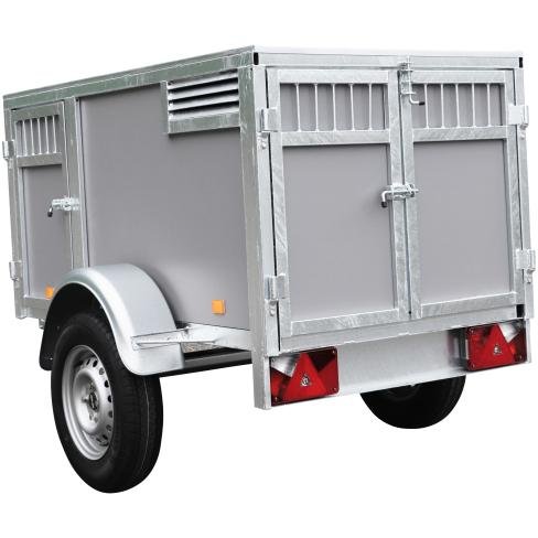 Remorque-3-chiens-gris-BW-Trailers-4.jpeg Remolque para 3 perros BW Trailers - Color gris