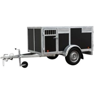 Remolque para 4 perros BW Trailers - Color marrón