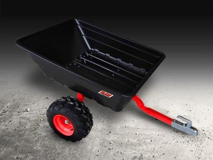 Remolque basculante de plástico para quad