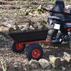 Remolque basculante de plástico para quad